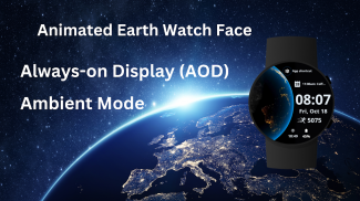 Animated Earth Watch Face screenshot 5