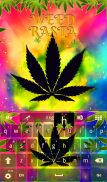 Colored Rasta Weed Keyboard screenshot 4