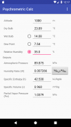 Psychrometric Calc screenshot 2