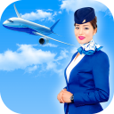 Virtual Air Hostess Flight Attendant Simulator Icon