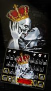 Crown Skull Kiss Tema de teclado screenshot 2