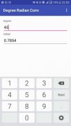 Degree Radian Converter screenshot 1