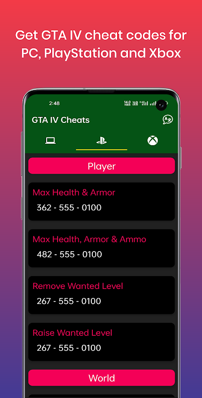 Download do APK de Cheat Codes for Games (Códigos para Android