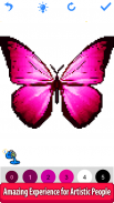 Butterfly Color by Number - Pixel Art Sandbox Draw screenshot 0