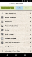 Quilting Calculators screenshot 1
