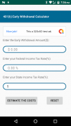 401k Early WithDrawal Calculator screenshot 2