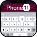 Black Phone 11 Keyboard Theme Icon