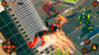 لهب سرعة البطل: الطيران الشعلة بطل ألعاب الروبوت screenshot 4