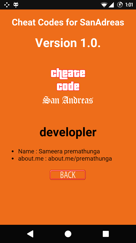 Cheat Code for GTA Sanandreas::Appstore for Android