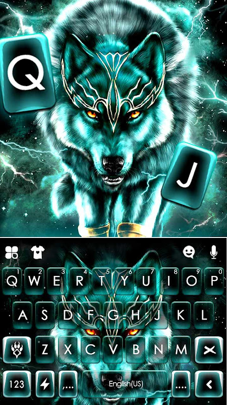 wolf keyboard theme