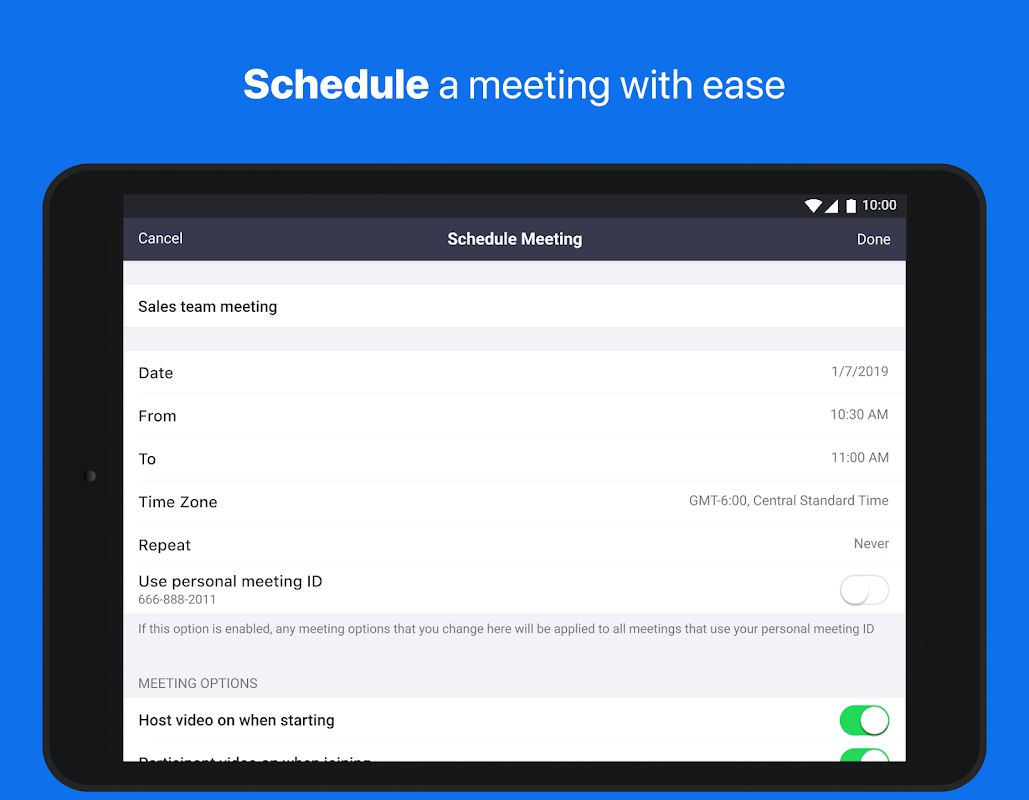 zoom cloud meeting for pc
