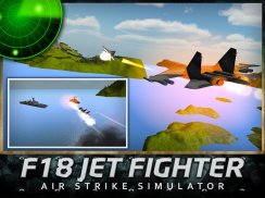 F18 Jet pejuang Air Strike 3D screenshot 9