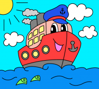 Coloring pages for children : transport screenshot 5