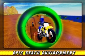 دراجة سباق شاطئ حيلة هوس 3D screenshot 4