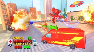 Ambulance robot car rescue game screenshot 0