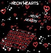 Neon Hearts Keyboard screenshot 0