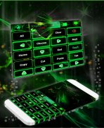 Green Flame GO Keyboard theme screenshot 6