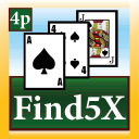 Brain Card Game - Find5x 4P Icon
