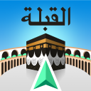 Qibla Compass with Salah Timings Icon