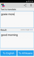 Afrikaans Translator Pro screenshot 0