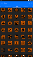 Orange and Black Icon Pack v1.5 👻Free👻 screenshot 17