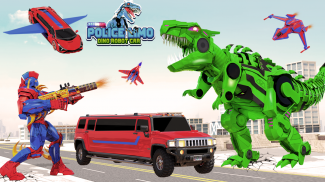 Limo Car Dino Robot Car Game screenshot 4