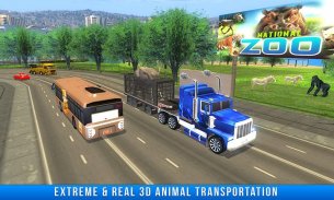 3D Zoo Animal Truck Transport screenshot 2