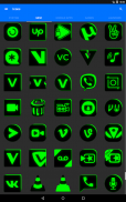 Flat Black and Green Icon Pack Free screenshot 2