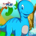 Dino Kindergarten Fun Games Icon