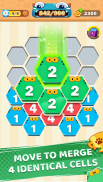 Cat Cell Connect - Merge Number Hexa Blocks screenshot 6