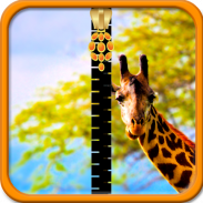 Giraffe Zipper Lock Screen screenshot 7