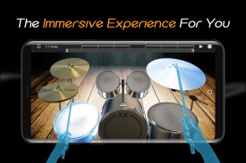 Easy Real Drums-Real Rock and jazz Drum music game screenshot 2