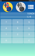 Norwegian krone Euro converter screenshot 2