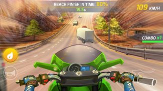 นักซิ่งมอเตอร์ไซค์ - Moto Highway Rider screenshot 0
