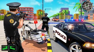 polícia moto perseguição de bicicleta - jogos grat screenshot 1