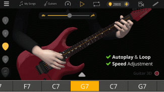 Базовые гитарные аккорды в 3D - Guitar Chords 3D screenshot 1