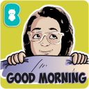 Good morning sticker wishes for WhatsApp Icon