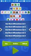 One Word Affirmations Word Search screenshot 2