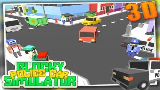 Blocky Police Car Simulator 3D screenshot 7