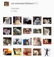 Cat Animated Stickers WAStickerApps screenshot 2