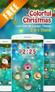 Colorful Xmas 2 in 1 Theme screenshot 0