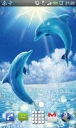 Dolphins Ocean Splash Live Wallpaper Background screenshot 0