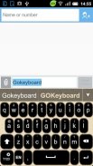 GO Keyboard Ink theme screenshot 5