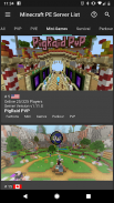 Lista de servidores para Minecraft Pocket Edition screenshot 3