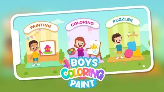 Boys Coloring Games & Paint screenshot 0