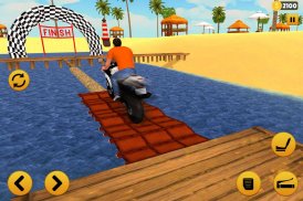Beach Water Surfer Bike Rider: Motorcycle Stunts screenshot 1
