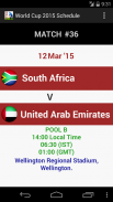 WorldCup 2015 Schedule OFFLINE screenshot 2