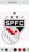 Pixel football logos : Sandbox color by numbers screenshot 2
