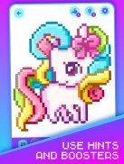 Pixel Unicorns Coloring Book screenshot 0