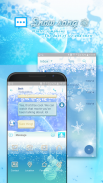 Next SMS skin (Snow song) screenshot 2